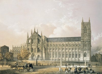 Westminster Abbey, pub. 1852 by Edmund Walker